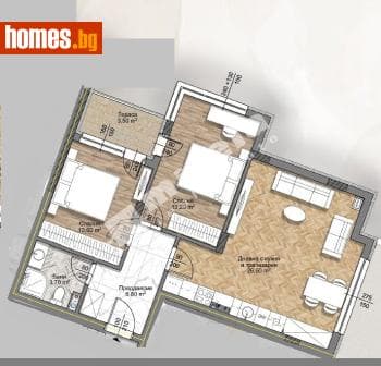 Тристаен, 93m²
