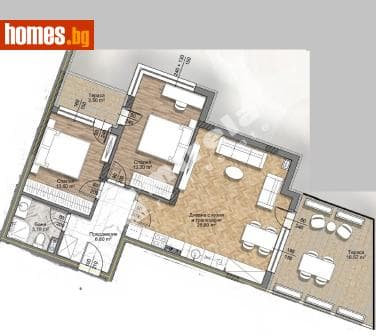 Тристаен, 113m²