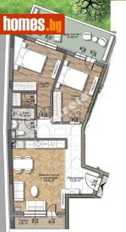 Тристаен, 88m²