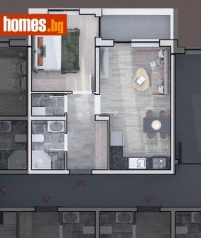 Двустаен, 66m²