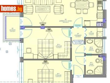 Двустаен, 102m²