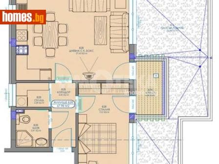 Двустаен, 108m²