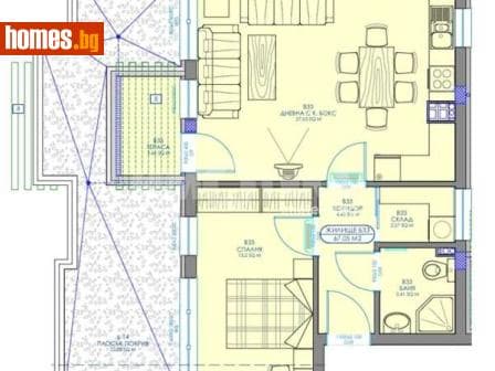 Двустаен, 103m²