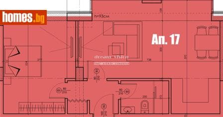 Двустаен, 82m²