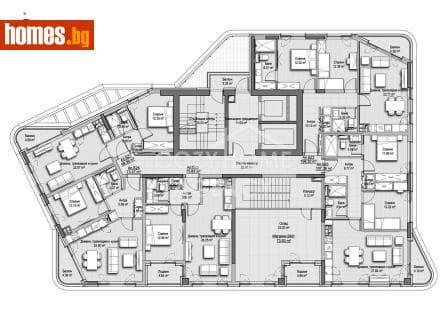 Двустаен, 68m²