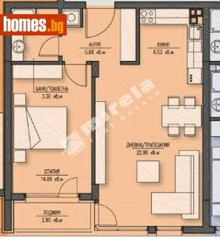 Двустаен, 85m²