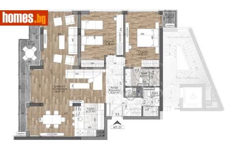 Тристаен, 145m²