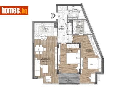 Тристаен, 109m²