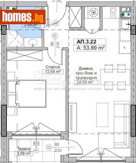 Двустаен, 66m²
