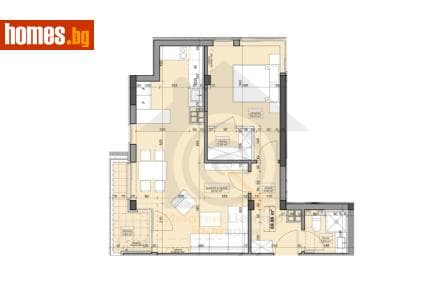 Двустаен, 78m²