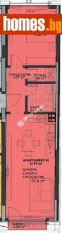 Двустаен, 73m²