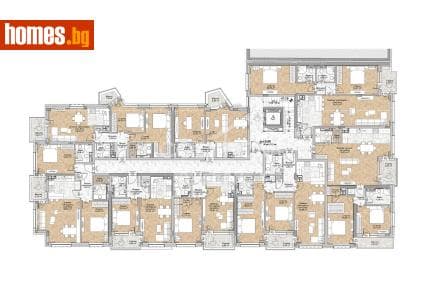Двустаен, 59m²