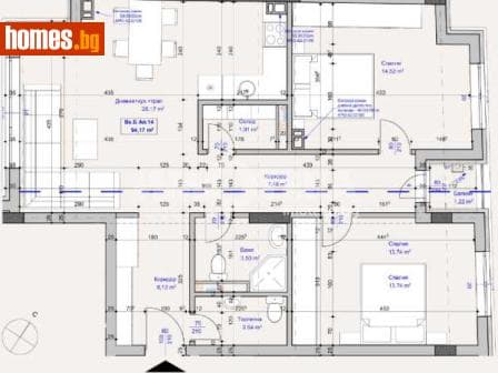 Тристаен, 111m²