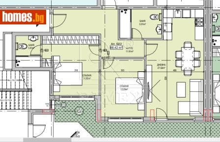 Тристаен, 102m²