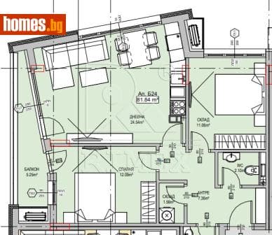 Тристаен, 95m²