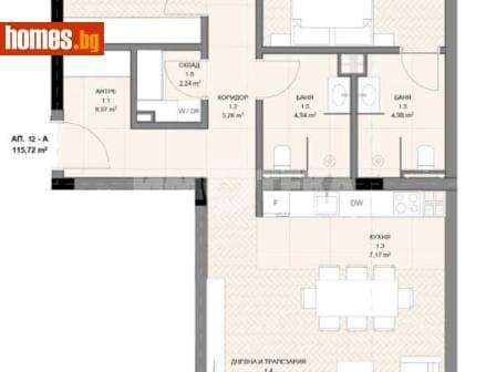 Тристаен, 131m²