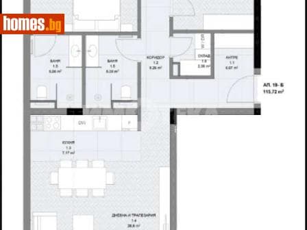 Тристаен, 131m²