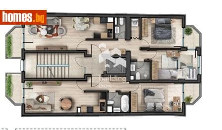 Двустаен, 87m²
