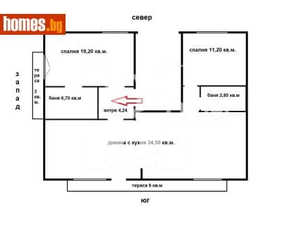 Тристаен, 135m²