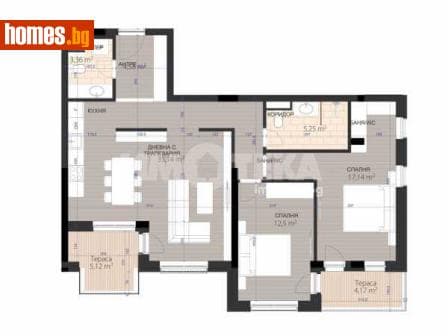 Двустаен, 124m²