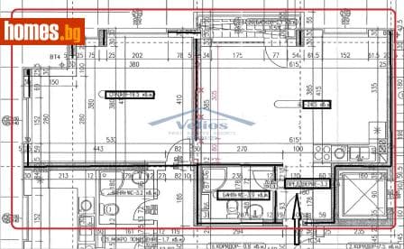 Двустаен, 73m²