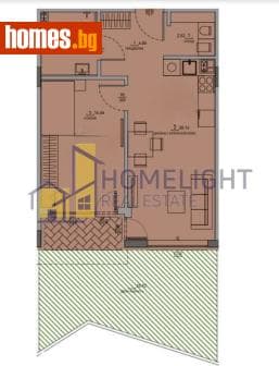 Двустаен, 87m²