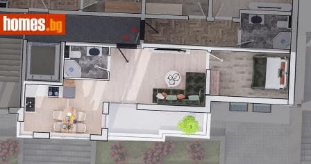 Двустаен, 84m²
