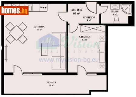 Двустаен, 78m²