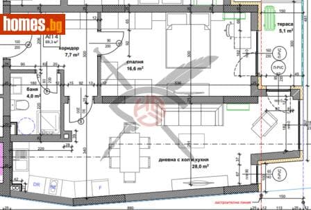 Двустаен, 84m²