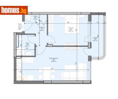 Двустаен, 76m²
