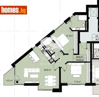 Тристаен, 134m²