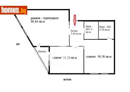 Тристаен, 115m²