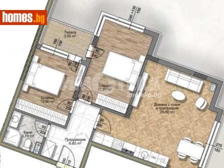 Тристаен, 93m²