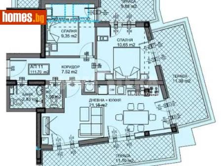 Тристаен, 133m²