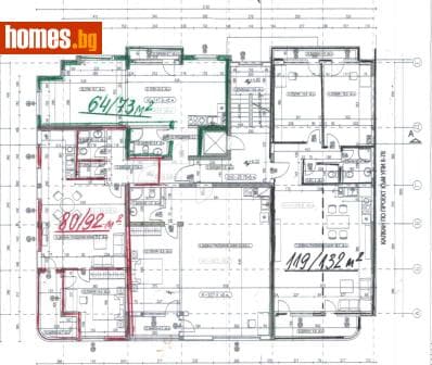 Двустаен, 92m²