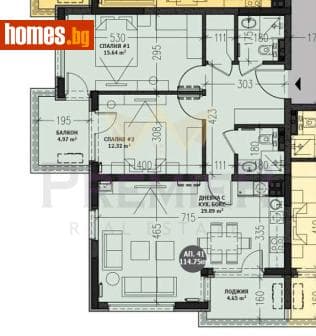 Тристаен, 115m²