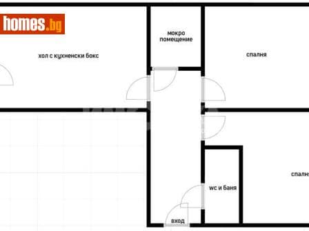 Тристаен, 57m²