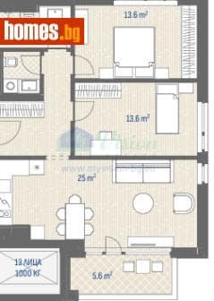 Тристаен, 104m²
