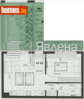 Двустаен, 74m²