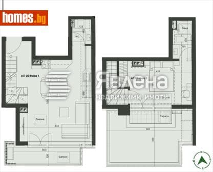 Двустаен, 90m²