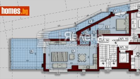 Двустаен, 119m²