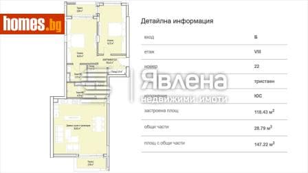 Тристаен, 147m²