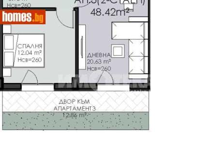 Двустаен, 67m²