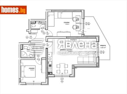 Тристаен, 104m²