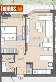 Двустаен, 60m²