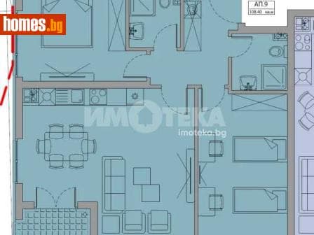 Тристаен, 107m²