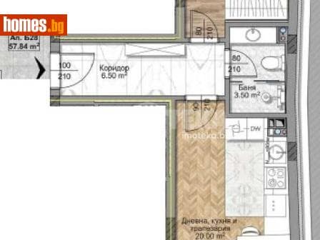 Двустаен, 70m²