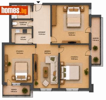 Четиристаен, 138m²