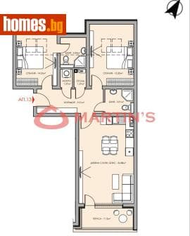 Тристаен, 117m²