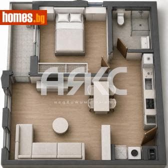 Двустаен, 73m²